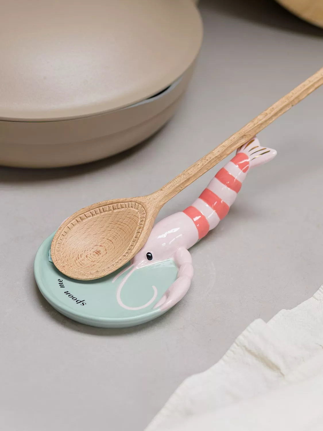 Yvonne Ellen lobster spoon rest in pink (British brand)