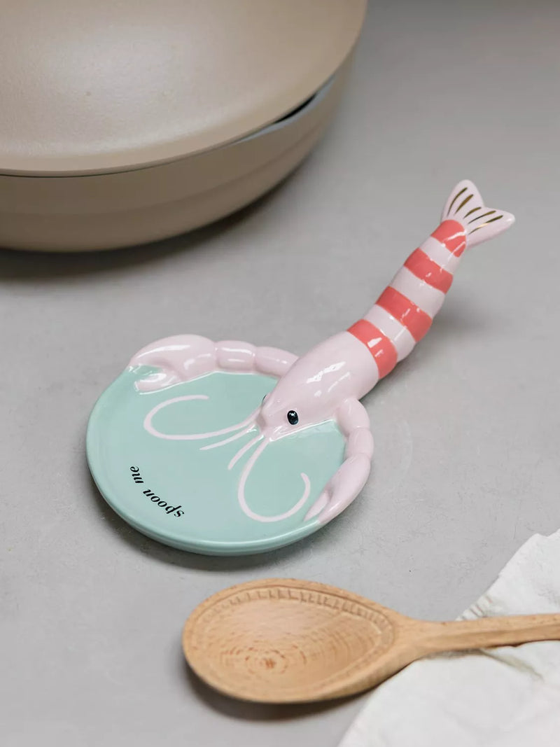 Yvonne Ellen lobster spoon rest in pink (British brand)