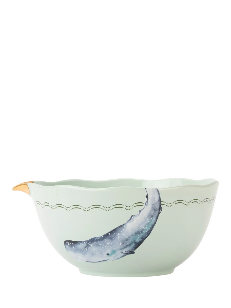 Yvonne Ellen whale mixing bowl green 12x25cm, imported from the UK