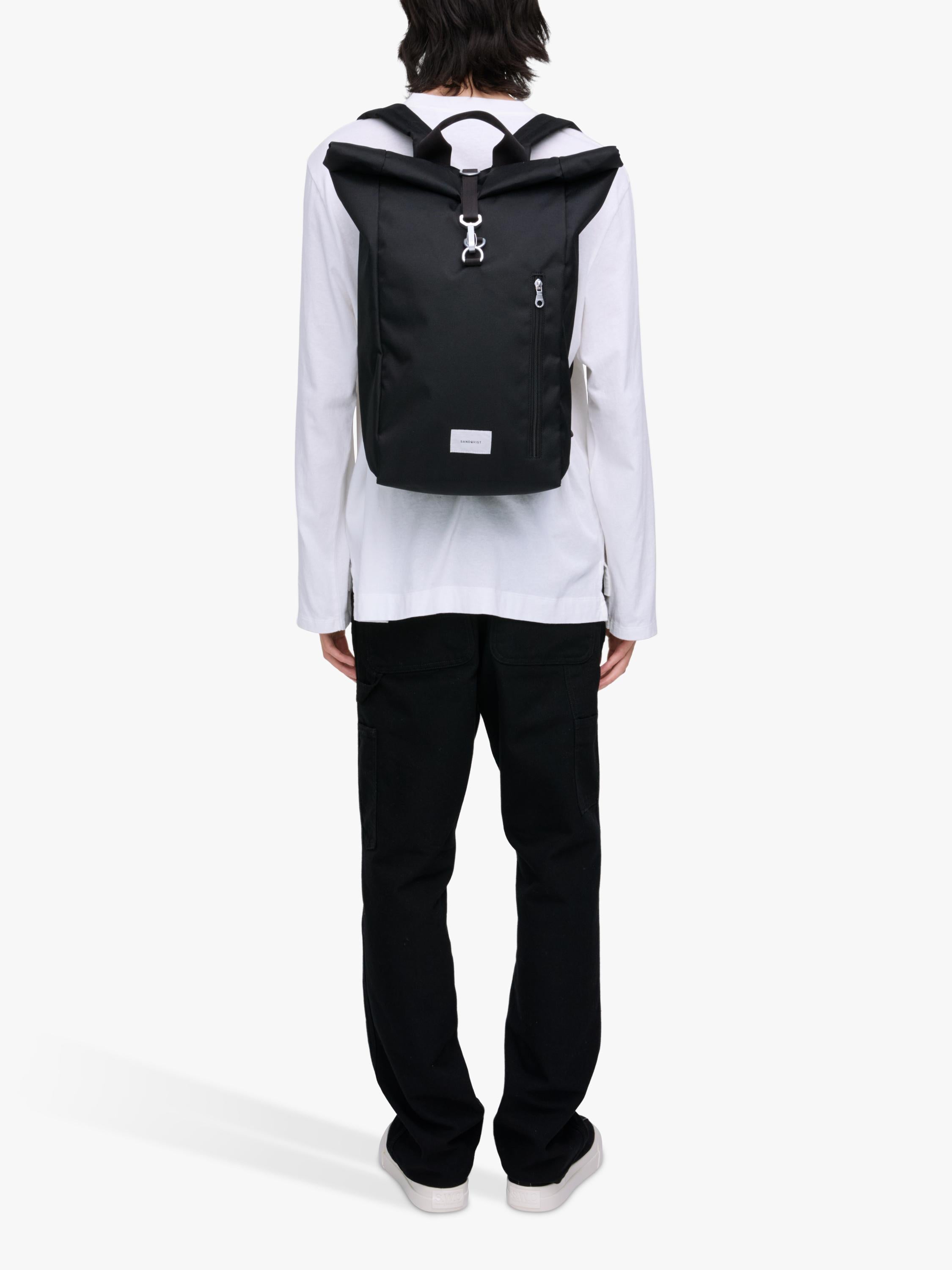 Sandqvist Ground Rolltop Backpack recycled polyester (British brand)