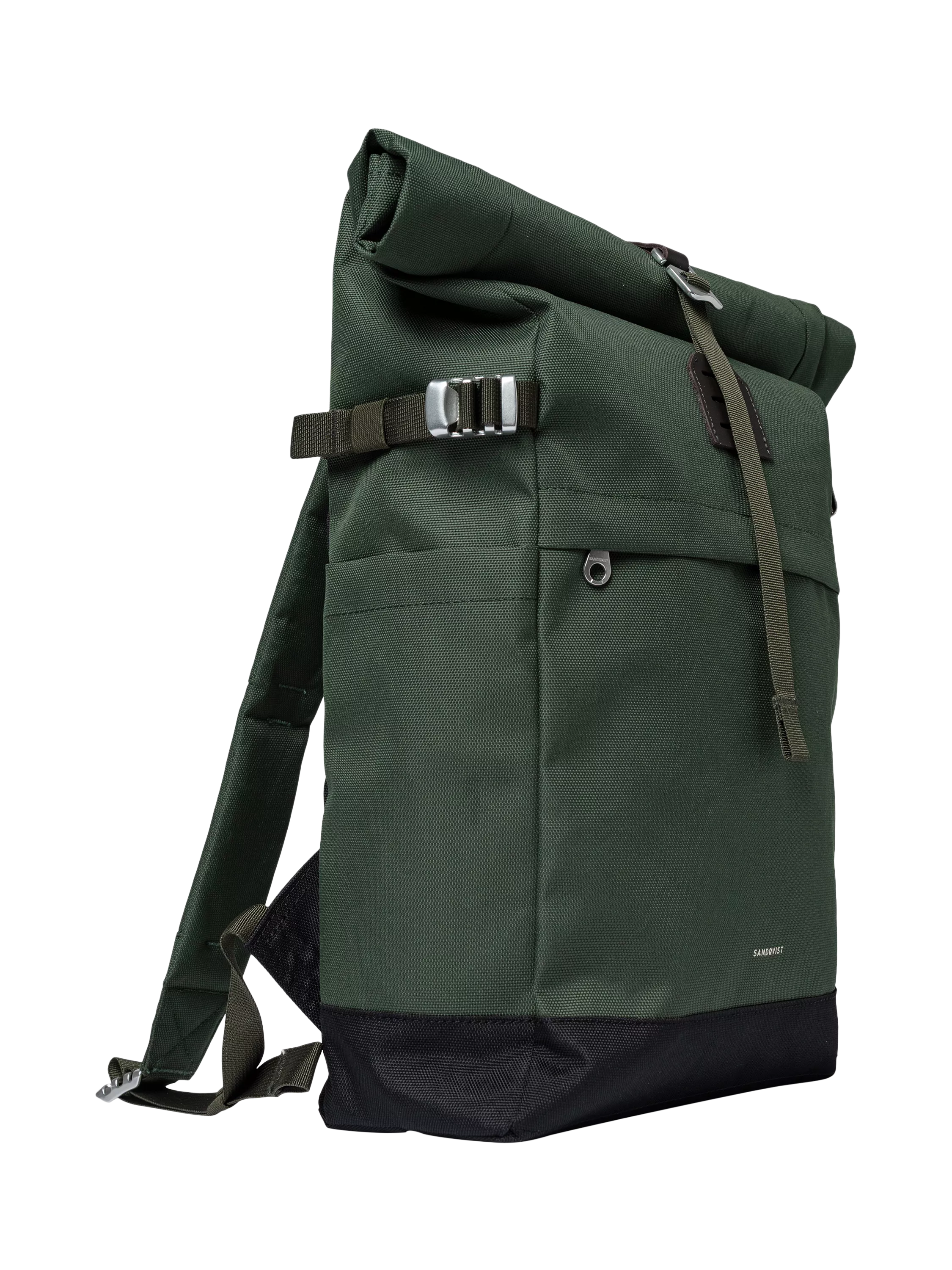Sandqvist Icon Rolltop Backpack Multi Olive - British product