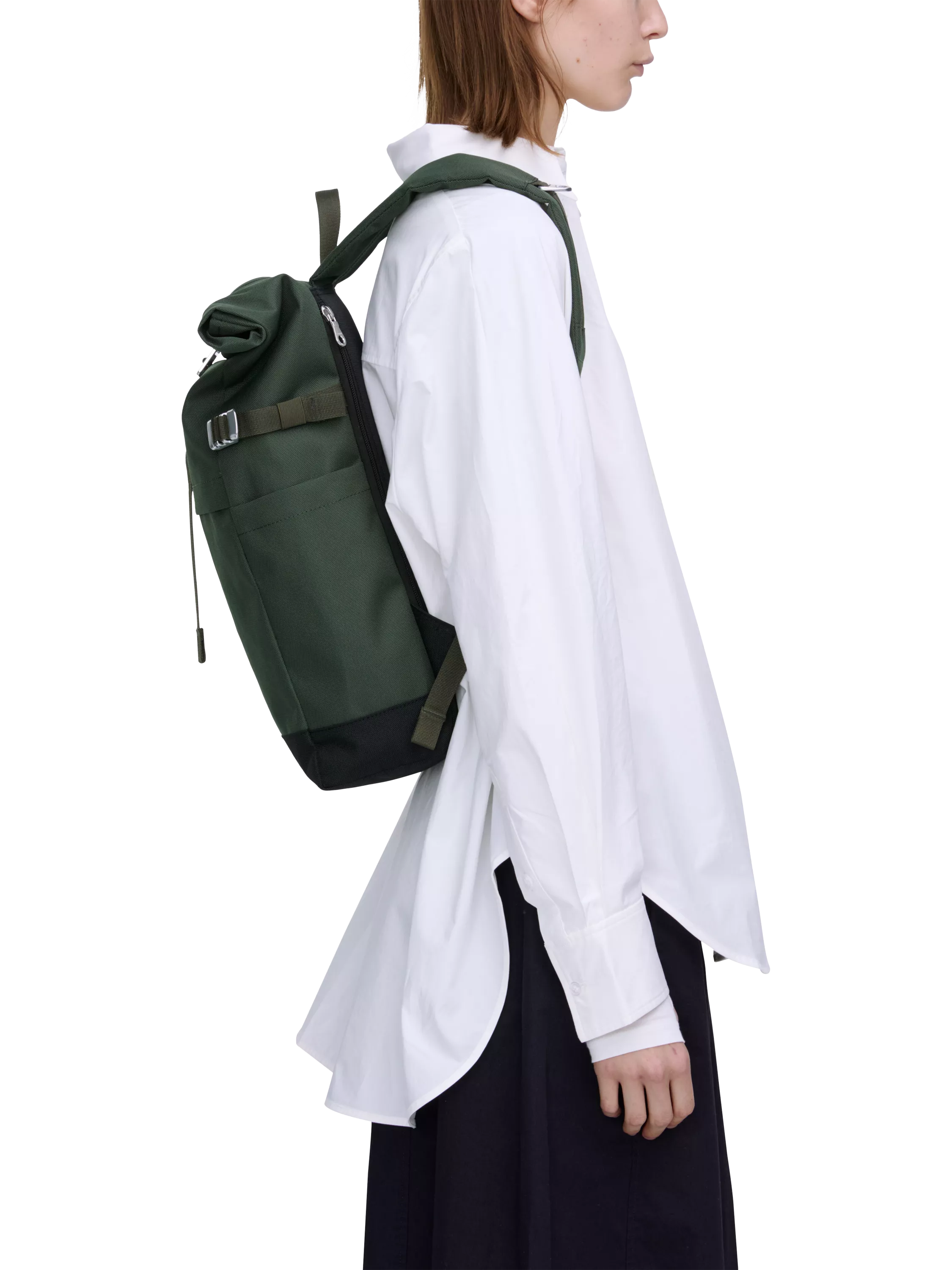 Sandqvist Icon Rolltop Backpack Multi Olive - British product