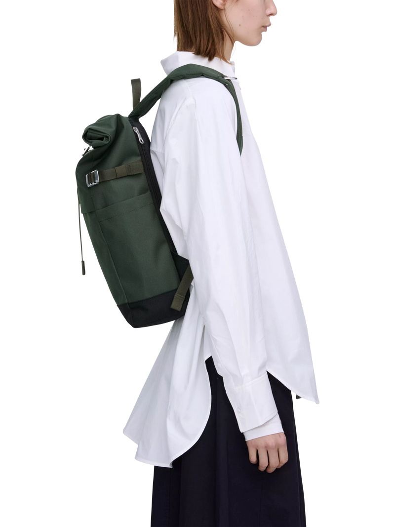 Sandqvist Icon Rolltop Backpack Multi Olive - British product