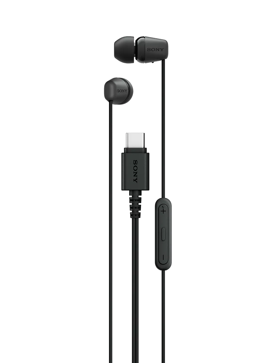 Sony IER-EX15C USB-C earbuds black lightweight, imported from the UK