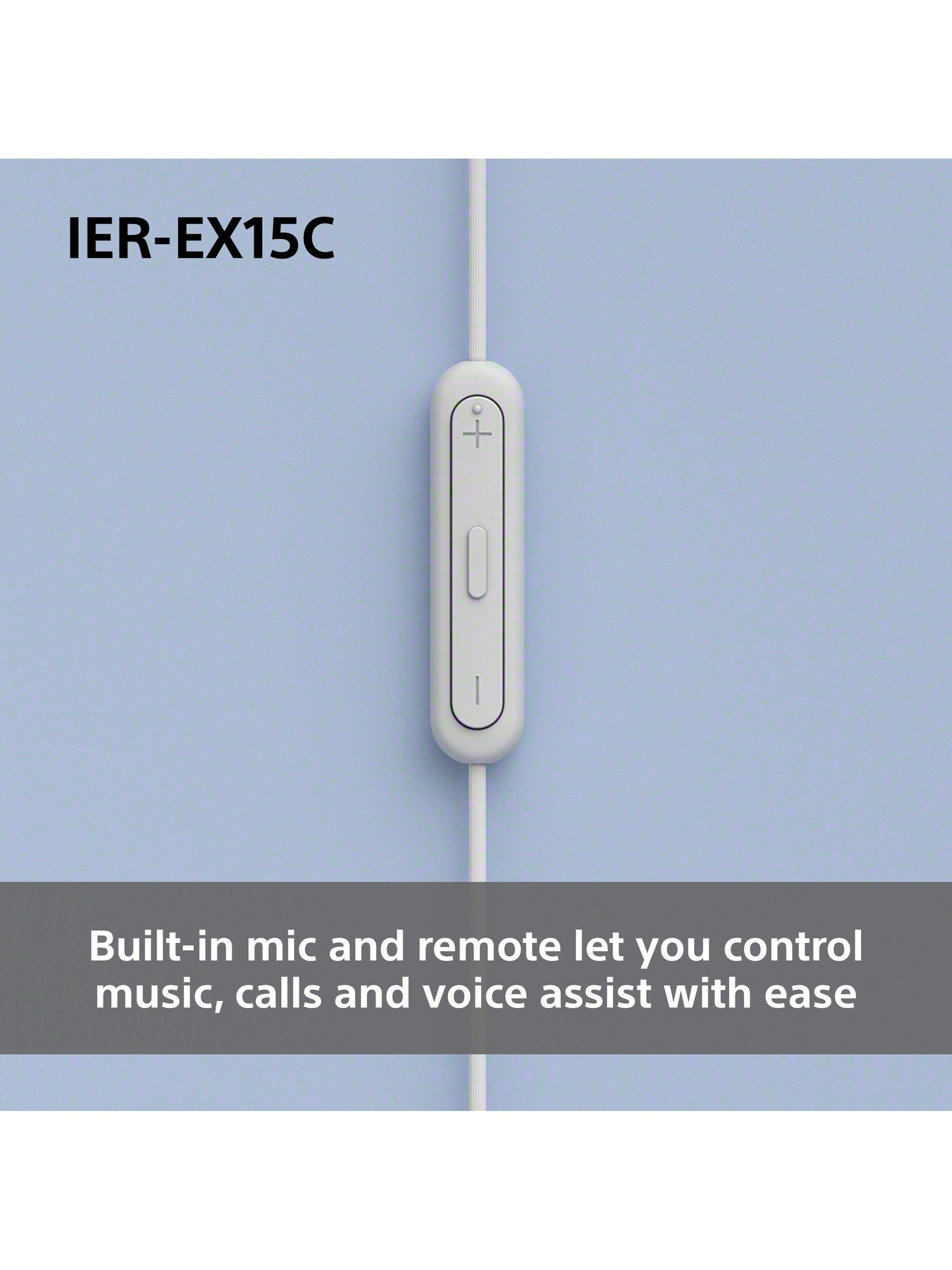 Sony IER-EX15C USB-C earbuds black lightweight, imported from the UK