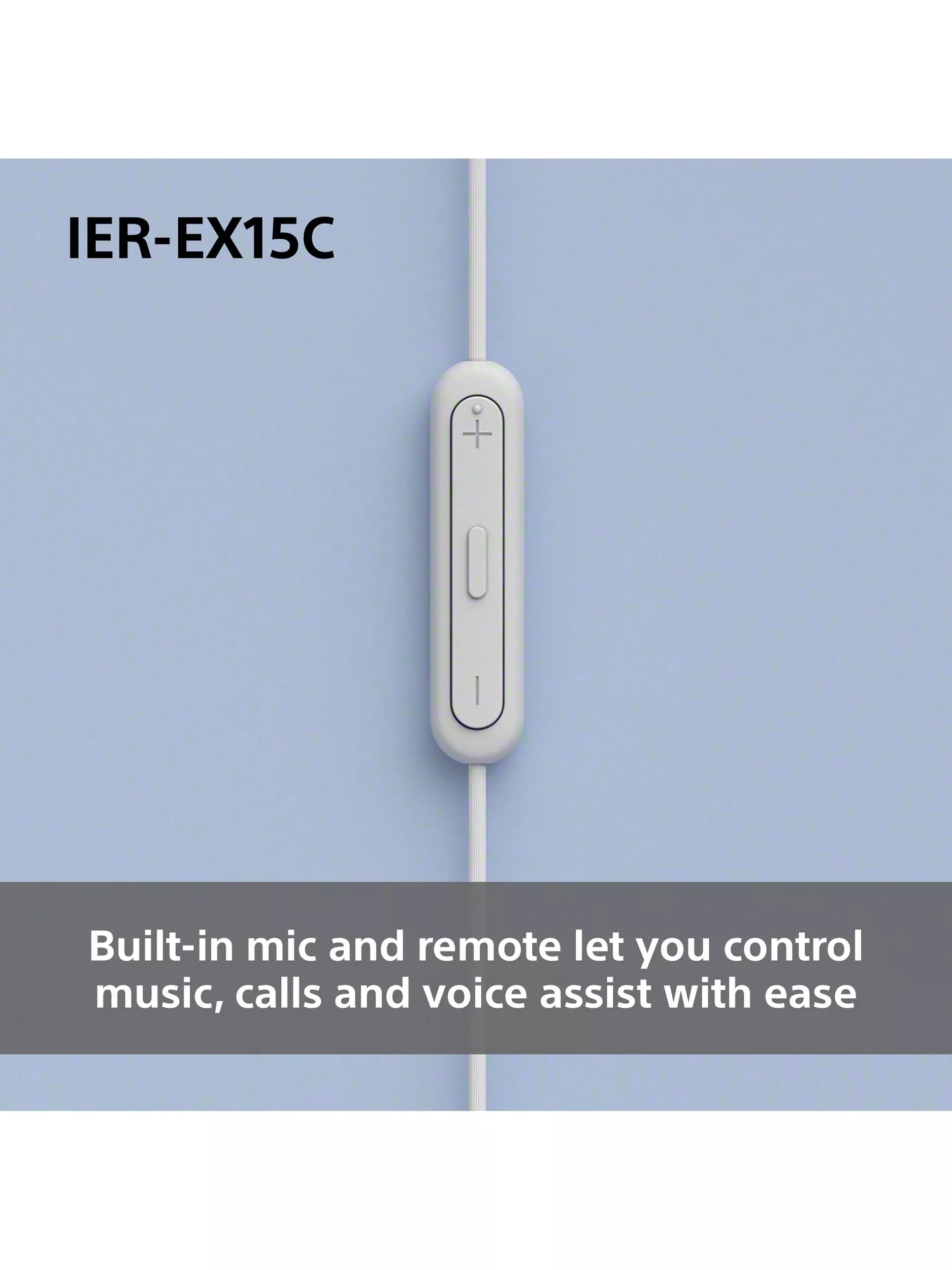 Sony IER-EX15C USB-C earbuds black lightweight, imported from the UK
