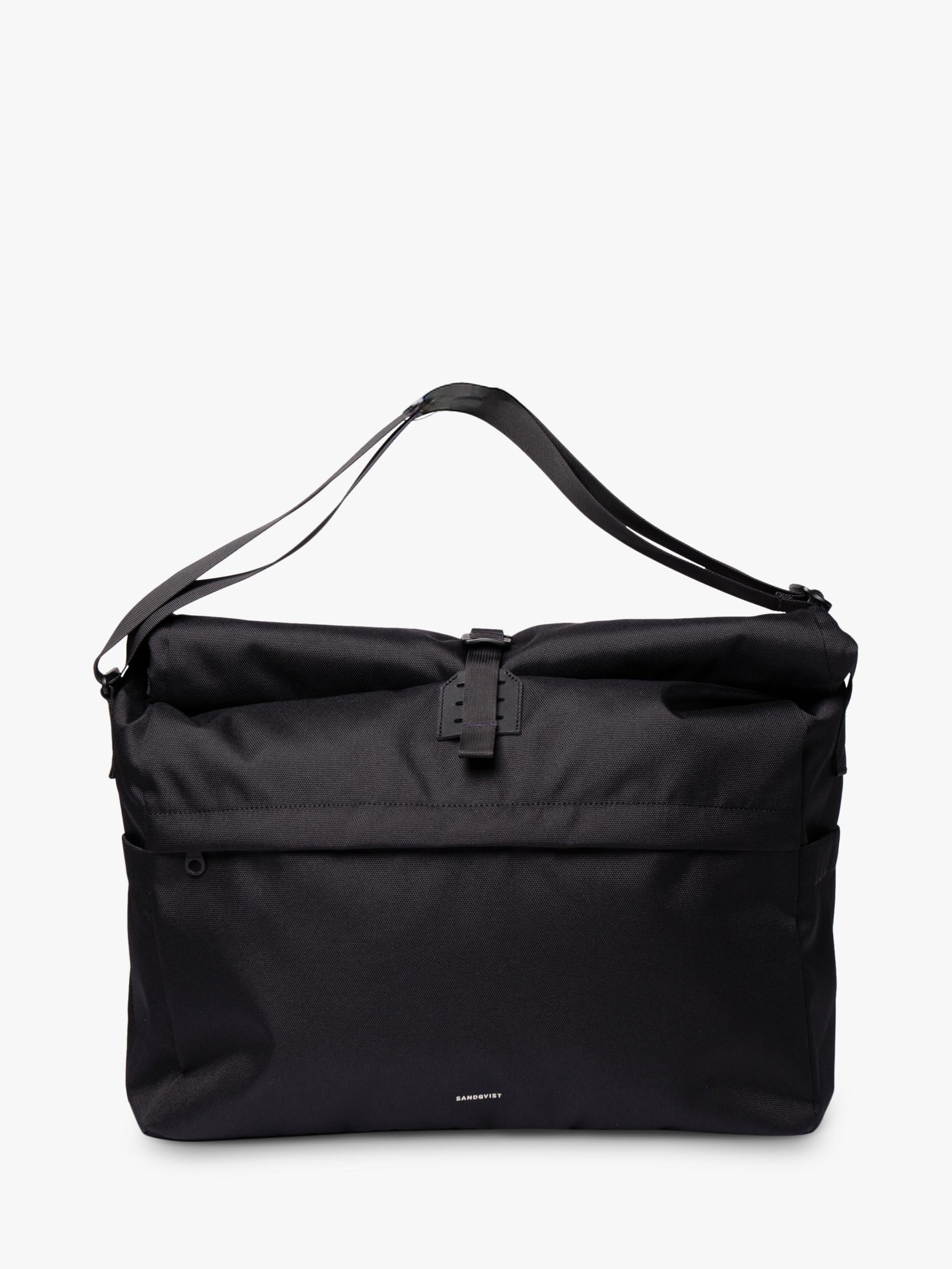 Sandqvist Icon messenger bag black (British brand)