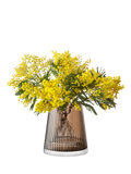 LSA Beacon ribbed glass candle holder vase H14cm, imported from the UK