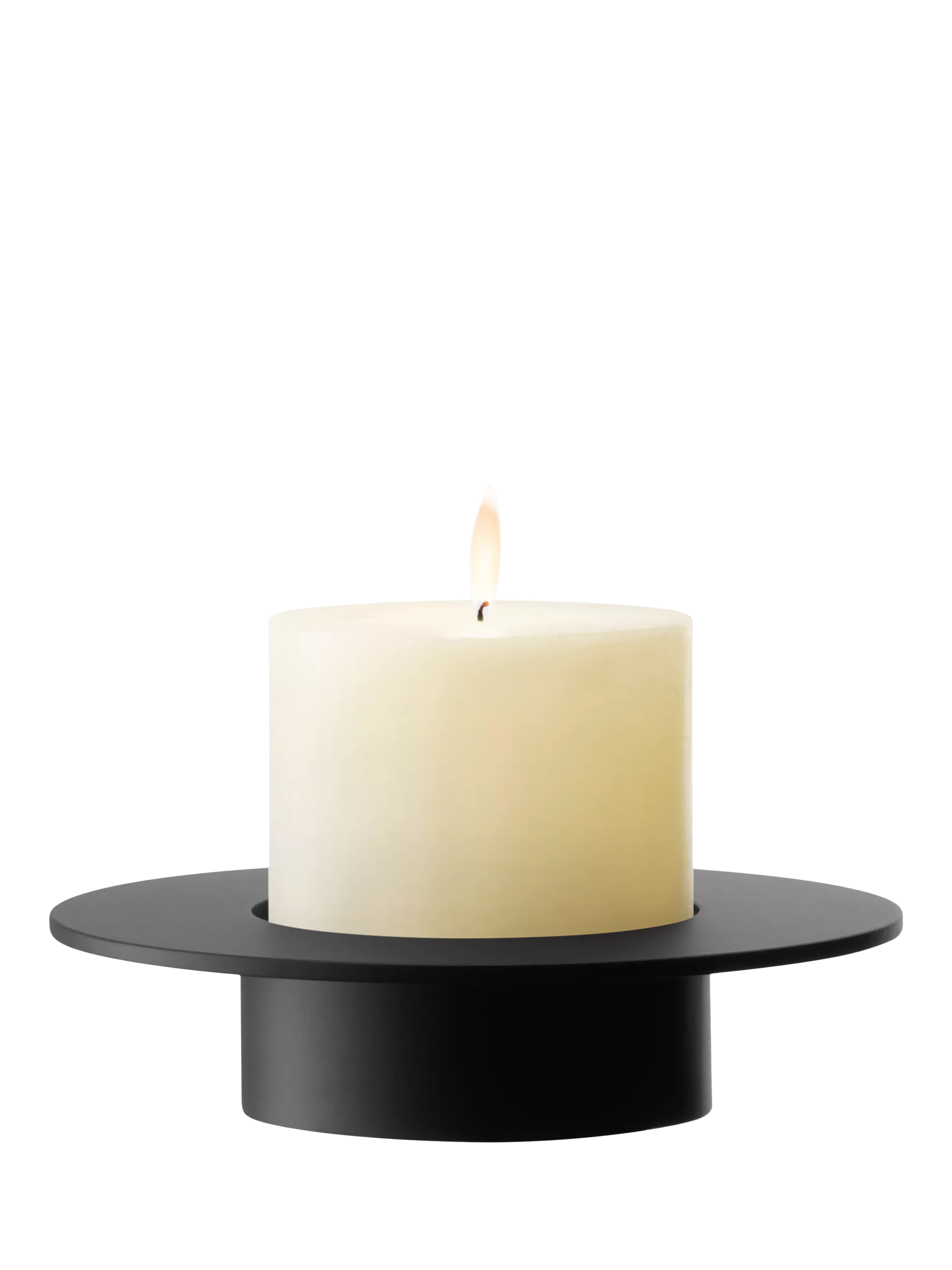 LSA Beacon ribbed glass candle holder vase H14cm, imported from the UK
