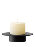 LSA Beacon ribbed glass candle holder vase H14cm, imported from the UK
