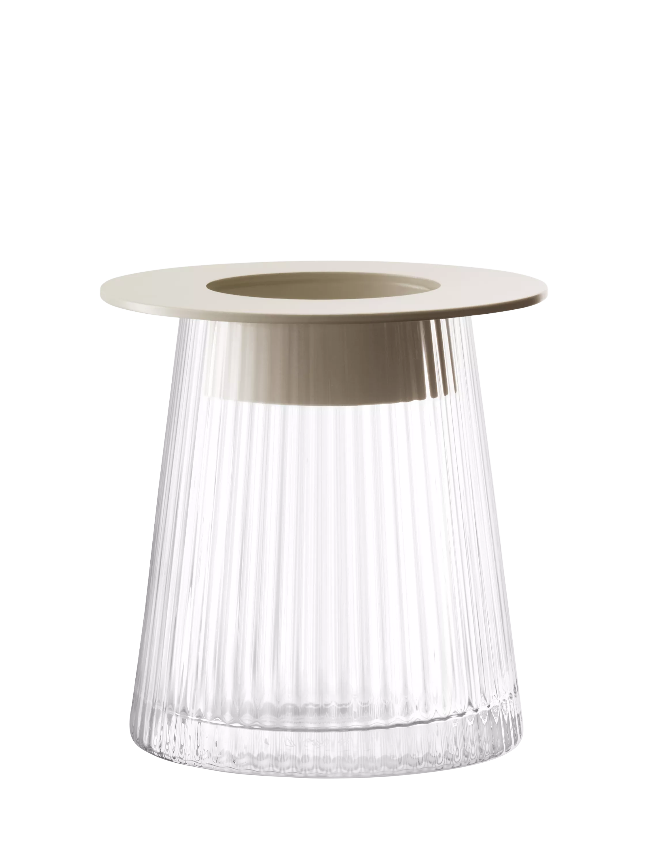 LSA International Beacon glass candle holder H14cm - British product