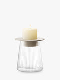 LSA International Beacon glass candle holder H14cm - British product