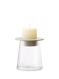 LSA International Beacon glass candle holder H14cm - British product