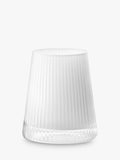 LSA International Beacon ribbed glass candle holder vase H14cm, UK version