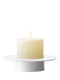 LSA International Beacon ribbed glass candle holder vase H14cm, UK version