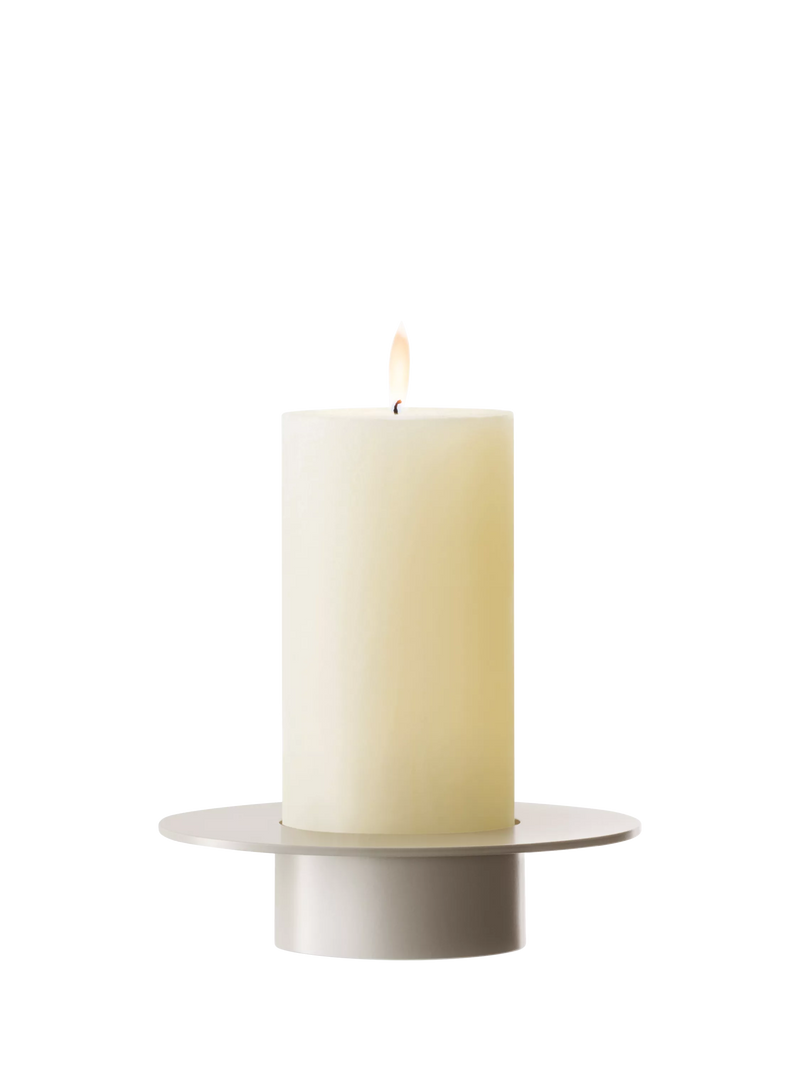 LSA International Beacon ribbed glass candle holder and vase H30cm - British product