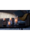 LSA International Beacon ribbed glass candle holder and vase H30cm - British product