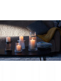 LSA International Beacon ribbed glass candle holder and vase H30cm - British product