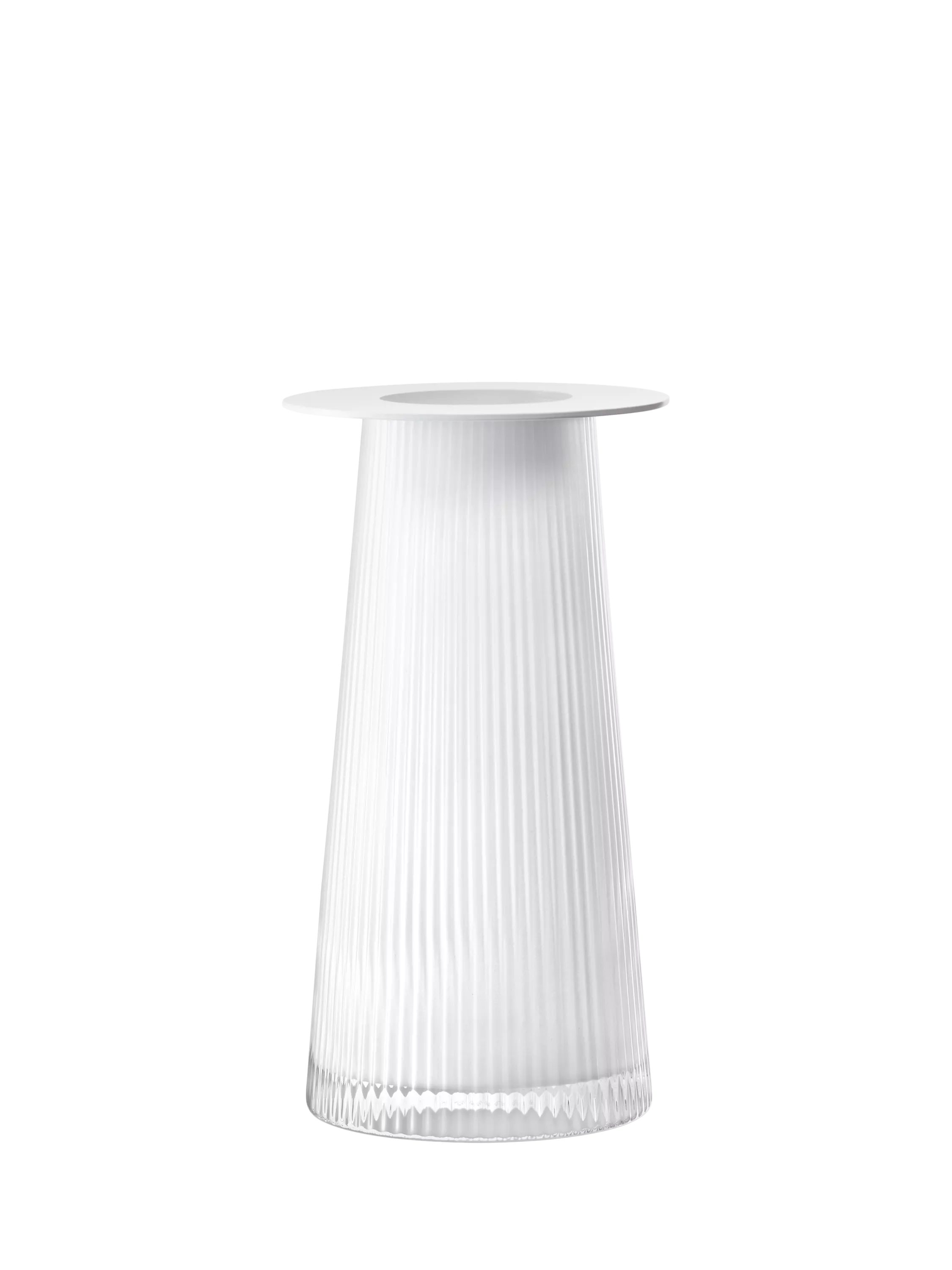 LSA International glass candle holder H30cm, UK version