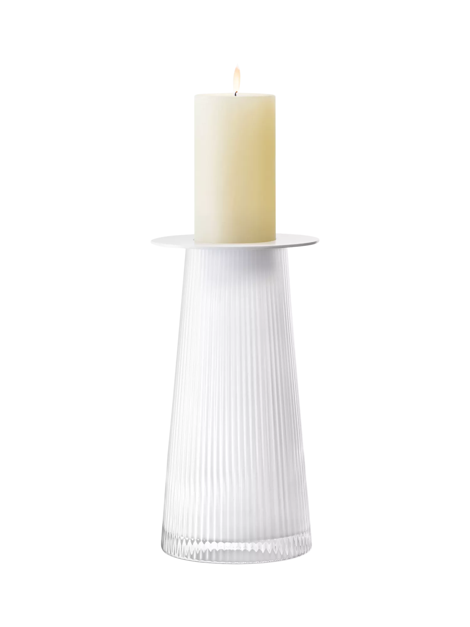 LSA International glass candle holder H30cm, UK version