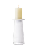 LSA International glass candle holder H30cm, UK version