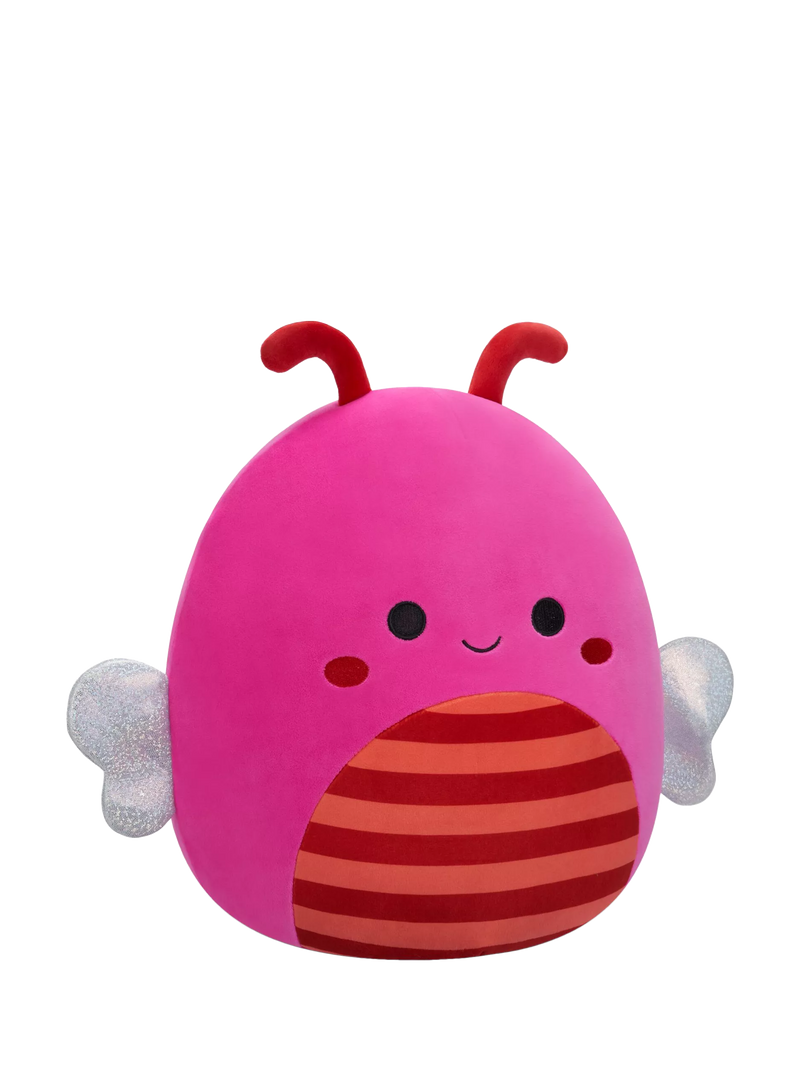 Squishmallows Mara hot pink bee plush 12 inches, imported from the UK