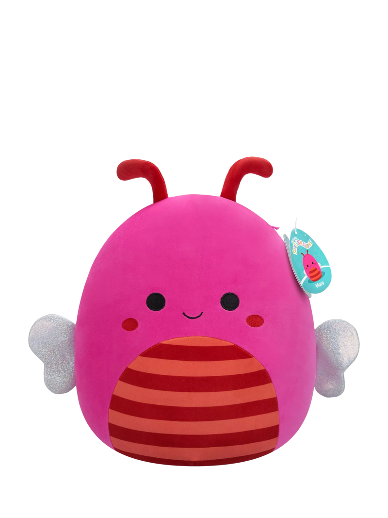 Squishmallows Mara hot pink bee plush 12 inches, imported from the UK