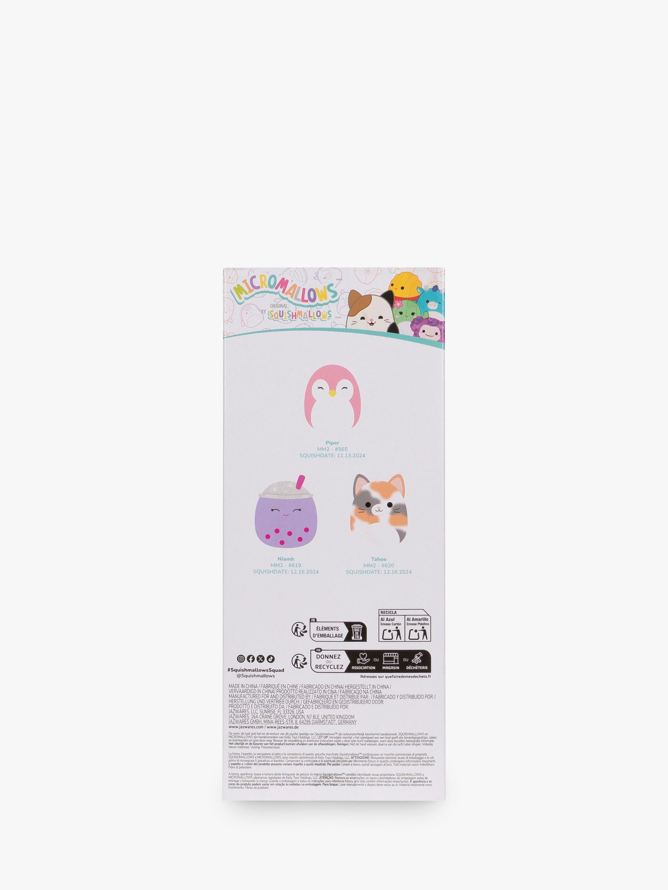 Micromallows plush 3-pack 2.5 inch Piper, Niamh, Tahoe, UK version