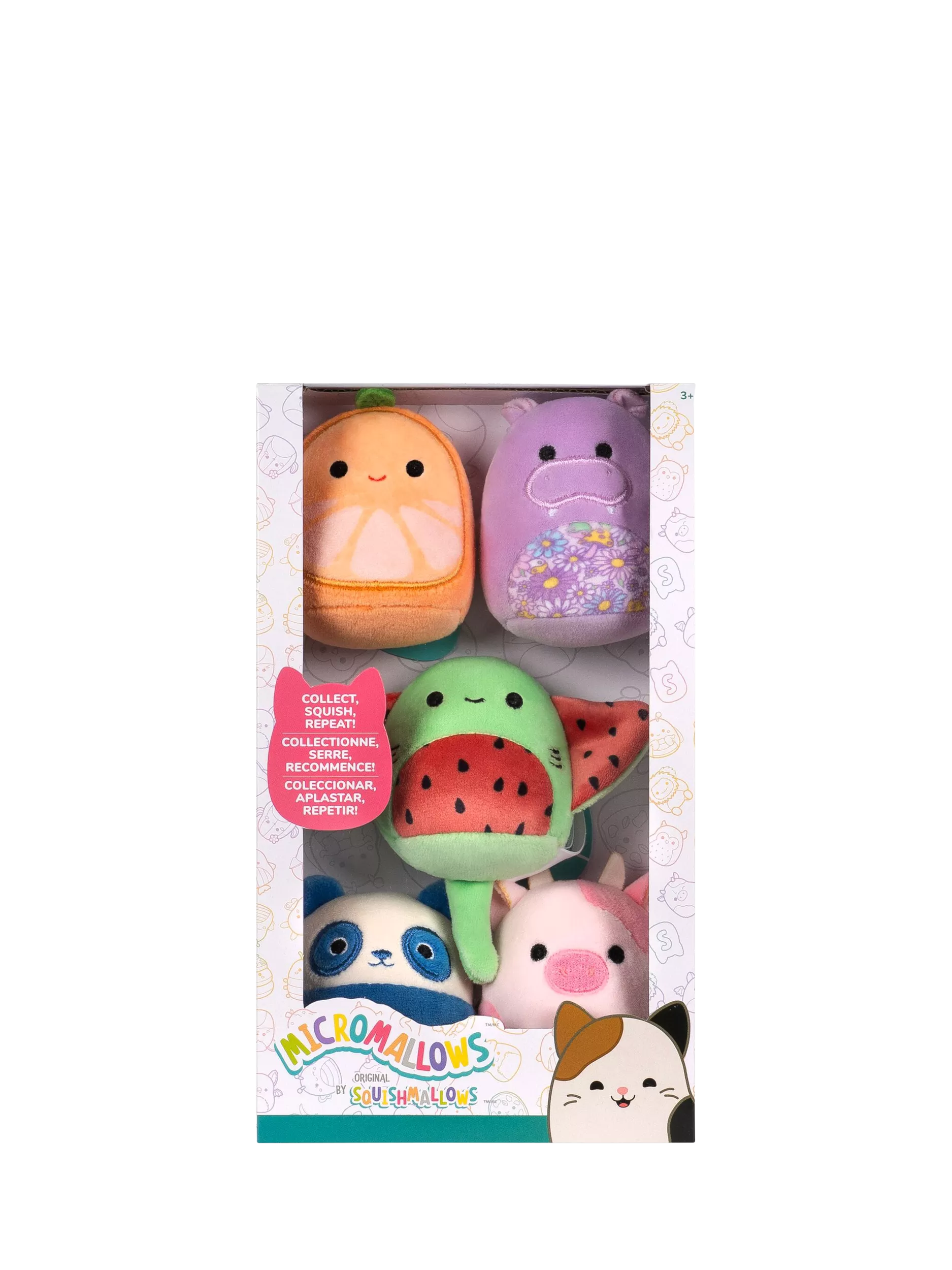Micromallows plush toy 5-pack with characters (British brand)