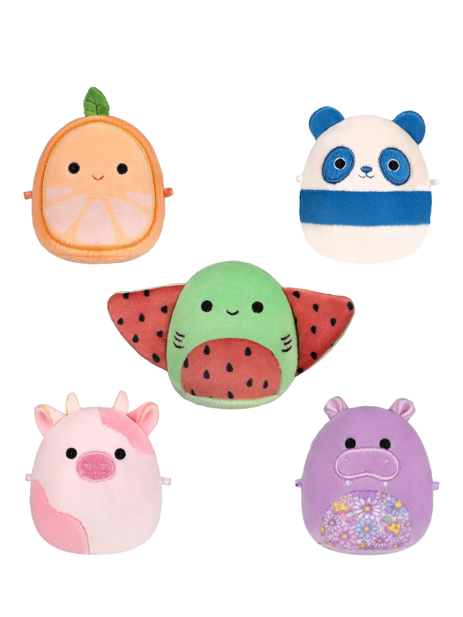 Micromallows plush toy 5-pack with characters (British brand)