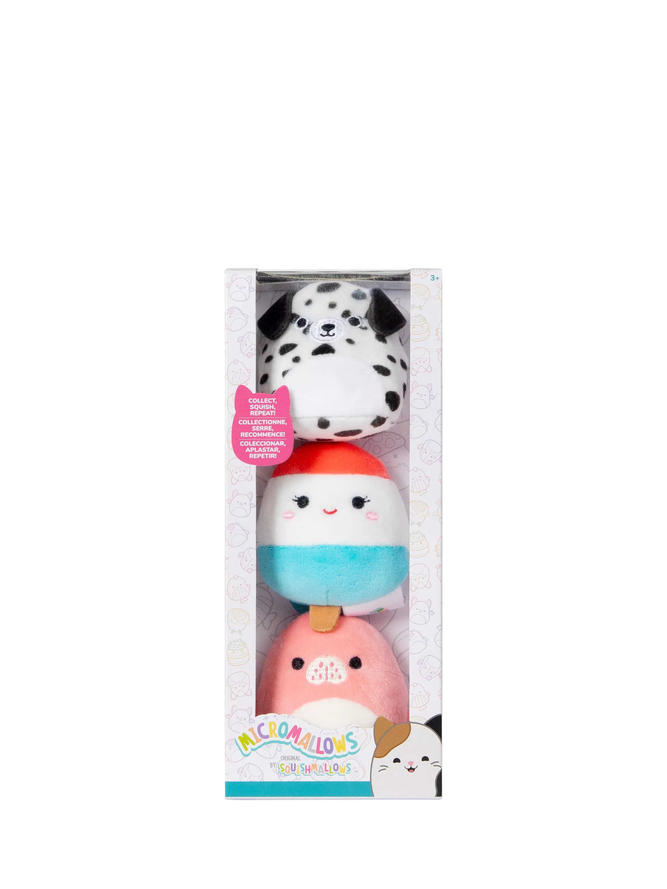 Micromallows plush toy 3-Pack 2.5 inch - British product