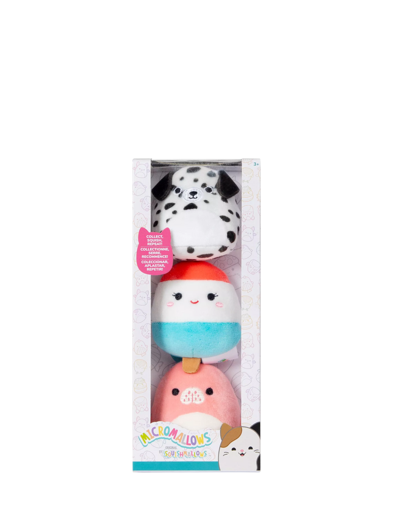 Micromallows plush toy 3-Pack 2.5 inch - British product