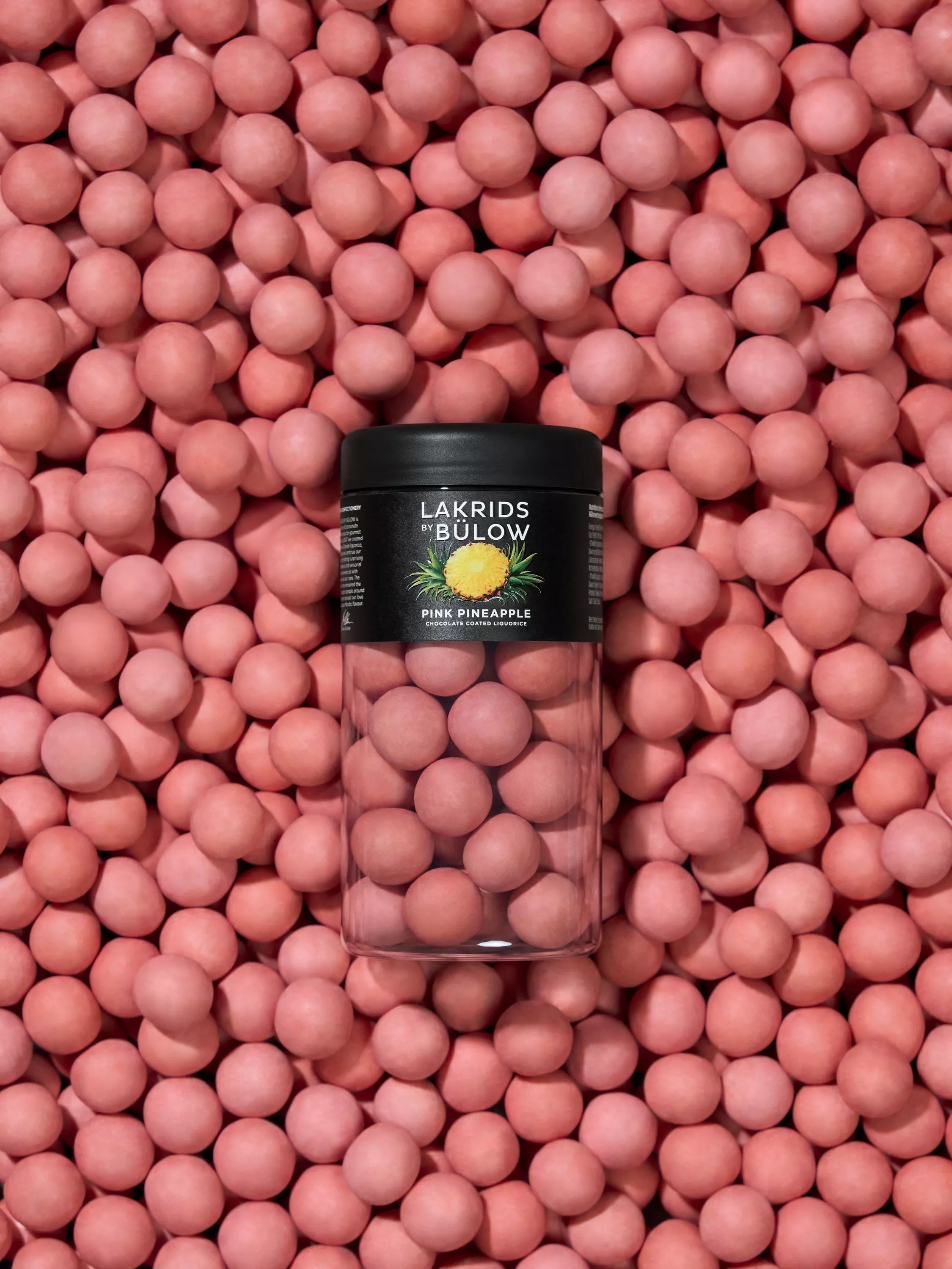 Lakrids by Bülow Pink Pineapple chocolate liquorice 270g, imported from the UK