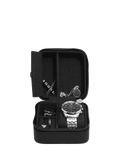 Stackers fluted watch and jewellery box black faux leather, UK version