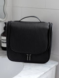 Stackers fluted large hanging wash bag black, British brand