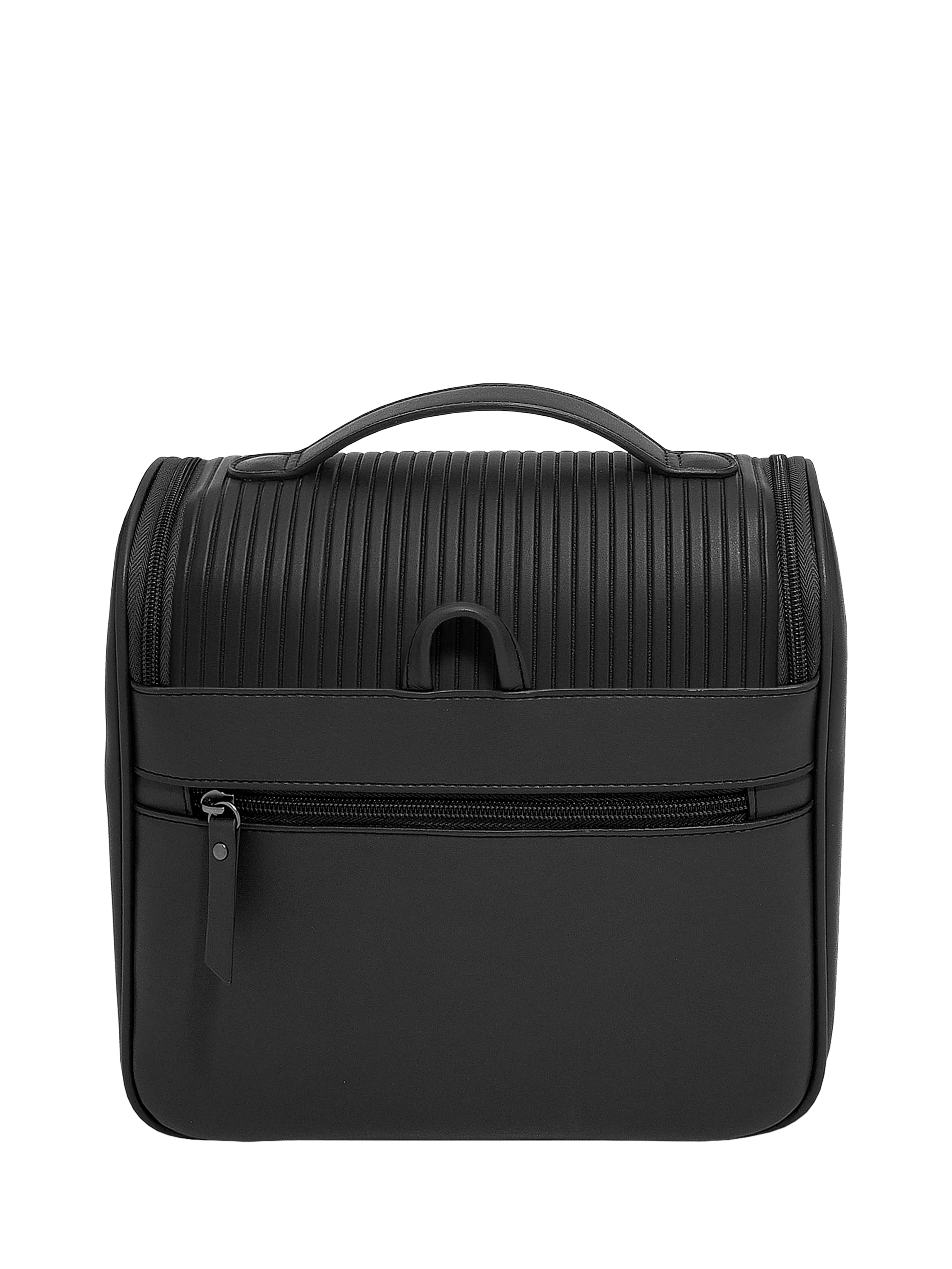 Stackers fluted large hanging wash bag black, British brand