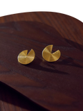 Rachel Jackson London gold front-facing hoop earrings (British brand)