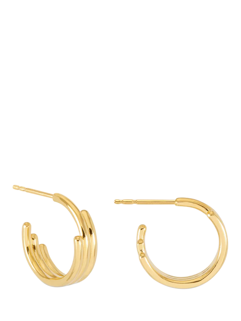 Rachel Jackson London Small Evolve Hoop Earrings, Gold