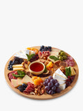 Farberware bamboo round platter with lid 35cm, imported from the UK