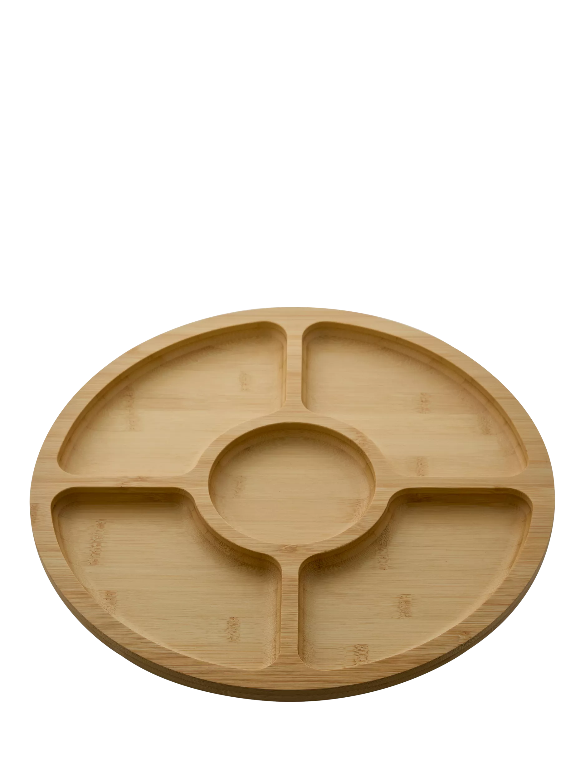 Farberware bamboo round platter with lid 35cm, imported from the UK