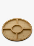 Farberware bamboo round platter with lid 35cm, imported from the UK