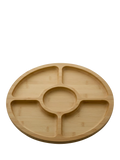 Farberware bamboo round platter with lid 35cm, imported from the UK