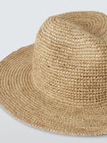 John Lewis raffia fedora hat natural, UK version
