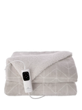 Dreamland Nap Time sherpa electric throw blanket beige - British product