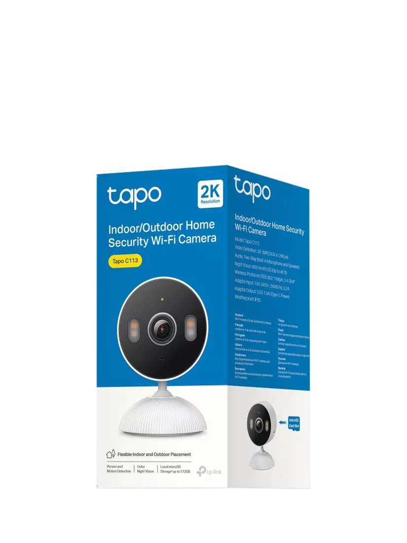 TP-Link Tapo C113 2K smart security camera (British brand)