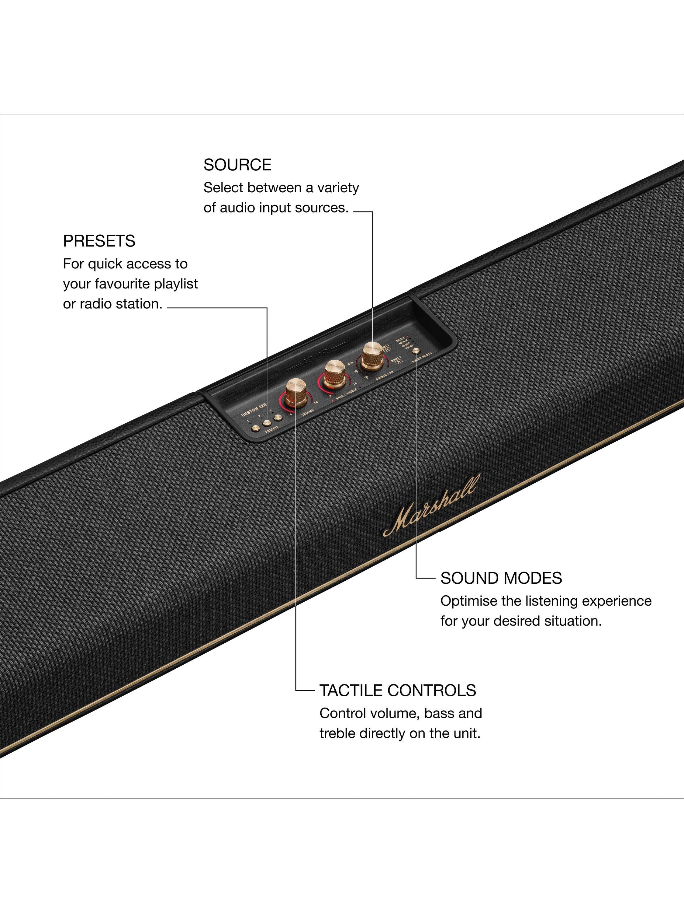 Marshall Heston 120 soundbar black - British product