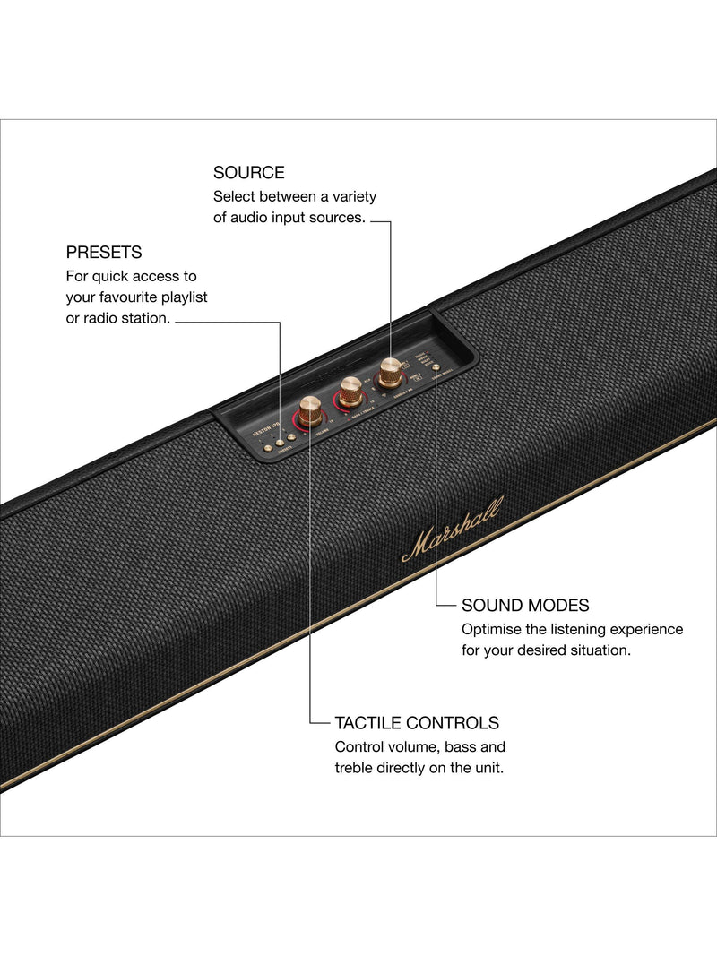 Marshall Heston 120 soundbar black - British product