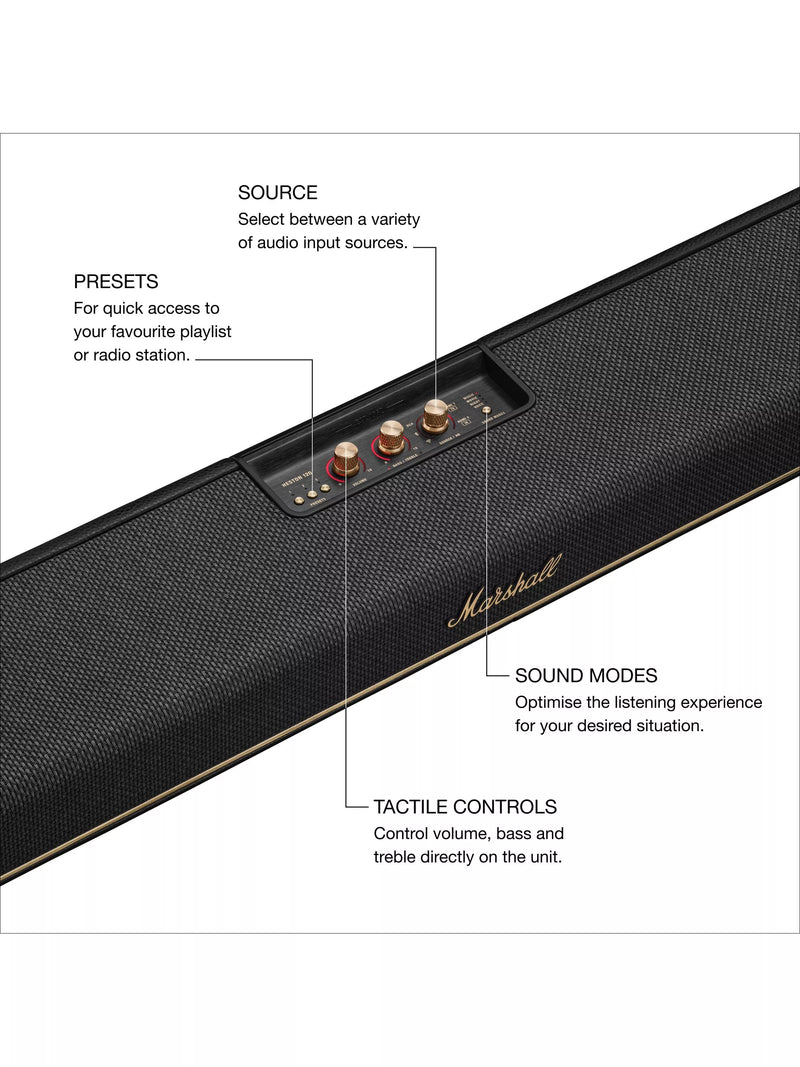 Marshall Heston 120 soundbar black - British product