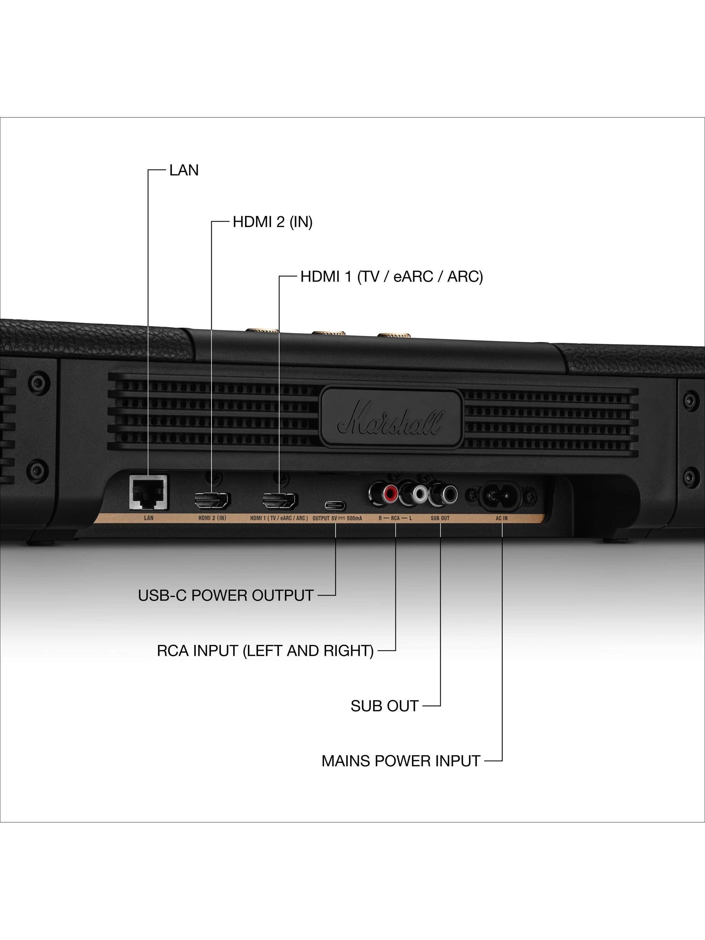 Marshall Heston 120 soundbar black - British product