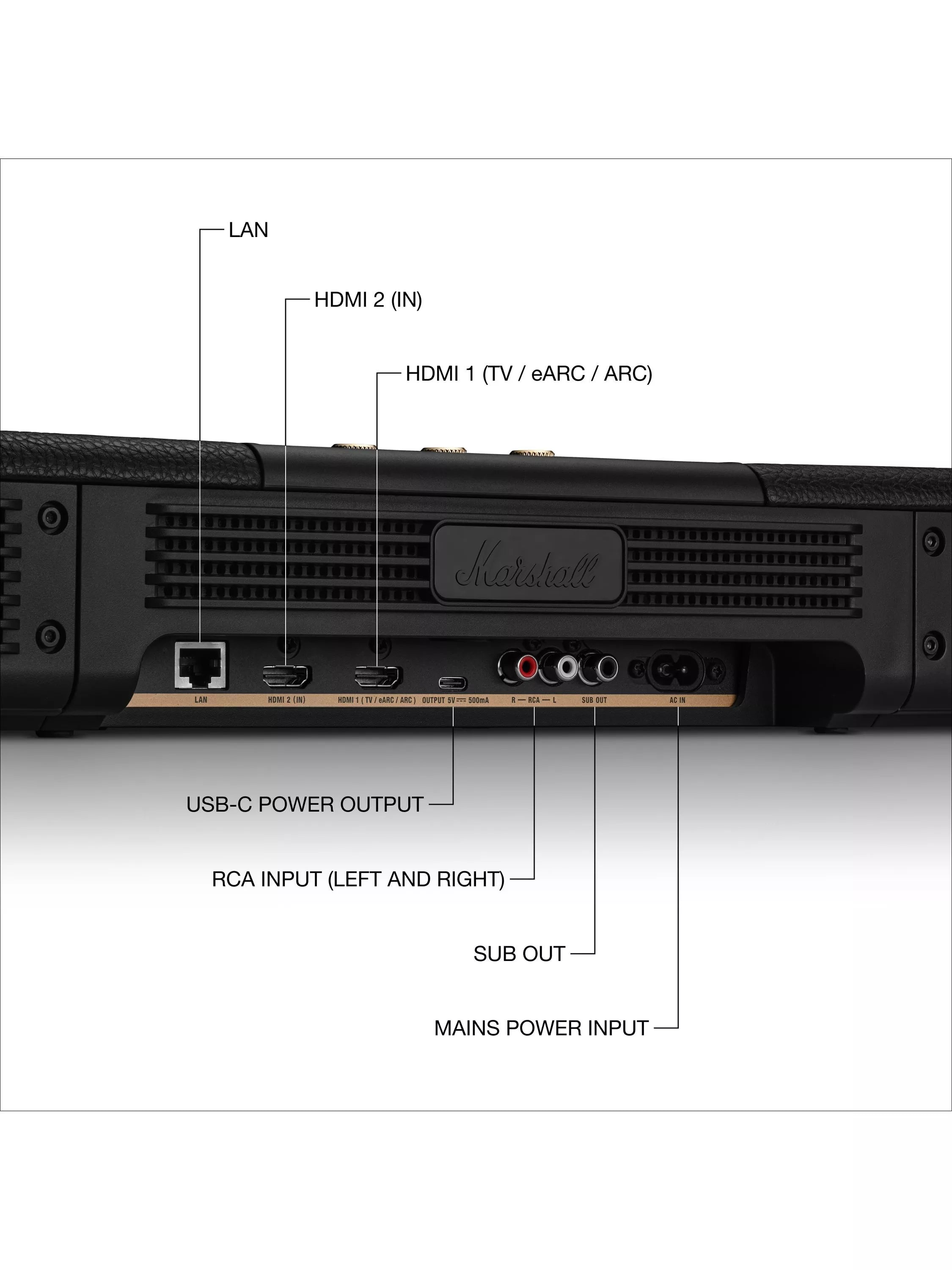Marshall Heston 120 soundbar black - British product